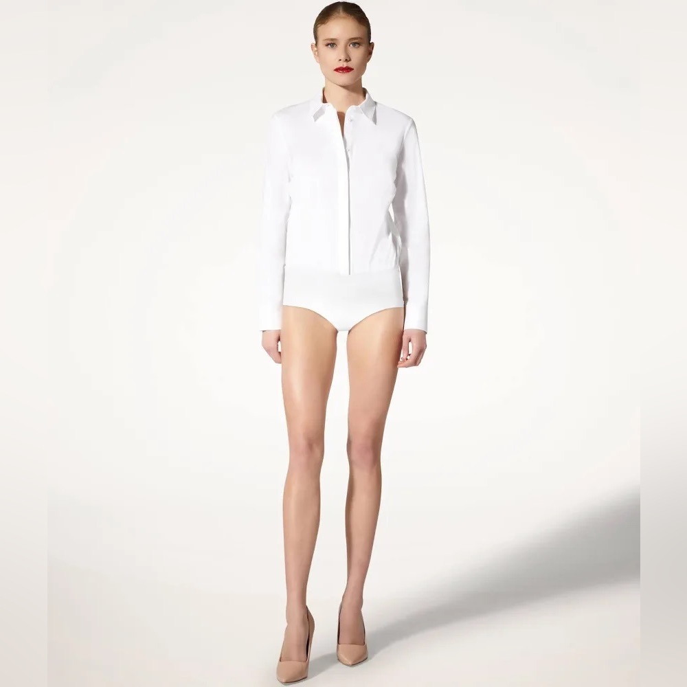 WOLFORD WHITE BLOUSE BODYSUIT